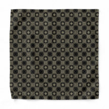 Motif de carrés de carreaux Art Déco en or moderne