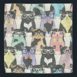 Bandana Motif mignon de chats de hippie<br><div class="desc">Motif mignon de chats de hippie</div>