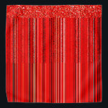 Bandana Motif rouge, blanc et noir<br><div class="desc">2025</div>