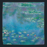 Bandana Nénuphars de Claude Monet Fine Art Painting<br><div class="desc">Magnifique chef-d'oeuvre de Claude Monet - Water Lilies de son jardin à Giverny,  France. L'une des peintures d'art les plus célèbres de l'histoire de l'art et un bel exemple d'impressionnisme. C'est une oeuvre d'art merveilleuse et un grand cadeau pour les amateurs d'art.</div>