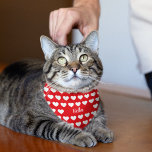 Bandana Nom personnalisé du chat de animal de compagnie ro<br><div class="desc">Red Pet Chat Nom personnalisé Bandana</div>