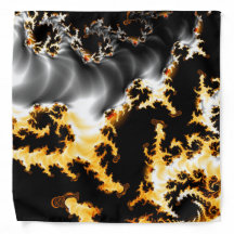 nuages de feu fractal jaune, blanc, noir, orange