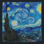 Bandana Nuit étoilée par Van Gogh,<br><div class="desc">Le célèbre tableau de Van Gogh,  Starry Night.</div>