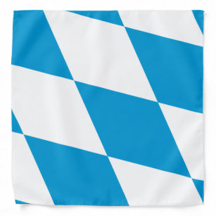 Bandana patriotique au drapeau de la Bavière
