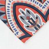 Bandana-patroon met paisleyelementen.  fleece deken (Hoek)