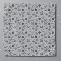 Planètes fusées gris gribouillis espace carré de p