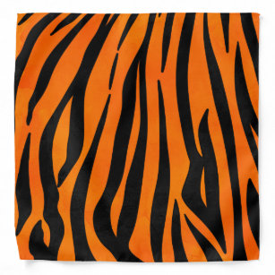 Bandana Poster de animal de Sauvage Orange Black Tiger