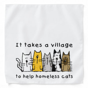 Bandana Prend un village aider les chats sans abri