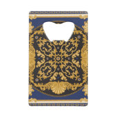 Bandana Print : Black Blue Gold. (Devant)