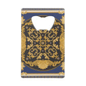 Bandana Print : Black Blue Gold. (Dos)