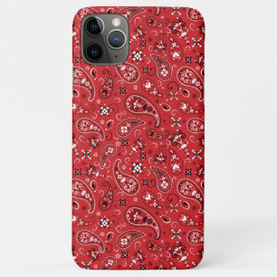 Bandana Red Paisley iPhone 11 Pro Max Hoesje