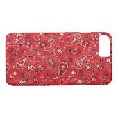 Bandana Red Paisley Case-Mate iPhone Case (Achterkant (Horizontaal))