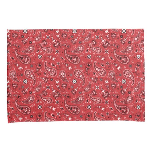 Bandana Red Paisley Kussensloop (Voorkant-Rechts)