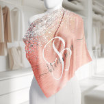 Bandana Rose Gold brossé Parties scintillant métallique No<br><div class="desc">Personnalisez facilement ce design chic et branché de bandana avec une jolie parties scintillant brillante en argent sur un arrière - plan métallique brossé en or rose.</div>