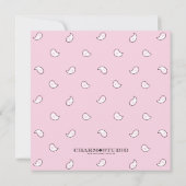 Bandana rose | Invitation d'anniversaire (Dos)