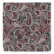 Rouge et noir de Paisley