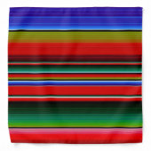 Bandana Sarape mexicaine Couleur de couverture traditionne (Front)