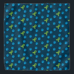 Bandana Sensibilisation au don d'organes pour animaux de c<br><div class="desc">Ruban vert amusant et attrayant et empreintes de pattes sur banane arrière - plan marine! Quelle meilleure façon de répandre le message que d'habiller votre bébé à fourrure. Nos bébés à fourrure jouent un rôle de soutien important dans le voyage de transplantation. Des options de bandana petites et grandes sont...</div>