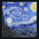 Bandana Starry Night Van Gogh<br><div class="desc">Amusez-vous à customiser ce bandana ! Cliquez sur le bouton "Customiser" bleu, puis sur le bouton "Filtrer".Choisissez un autre filtre pour changer l'aspect de l'image.Essayez les filtres recoleta et sangria.Ils sont bons.Lorsque vous avez fini de choisir, cliquez sur le bouton "Terminé".Contactez-nous si vous avez besoin d'aide! :) Peinture à l'huile...</div>