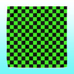 Bandana Tableau de À damiers noir Neon Vert Vintage<br><div class="desc">Tableau de contrôle Neon Green et Black À damiers | VINTAGE | Classique | tendance | Style | Mode | Minimal</div>