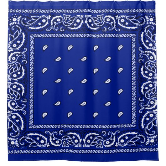 Bandana True Blue Douchegordijn (Voorkant)