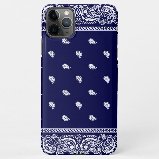 Bandana True Blue Phone Case iPhone Hoesje (Achterkant)