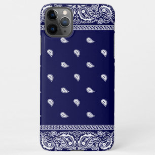 Bandana True Blue Phone Case iPhone 11Pro Max Hoesje