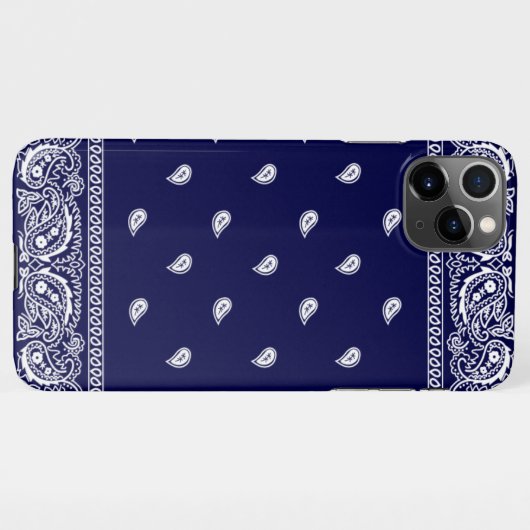 Bandana True Blue Phone Case iPhone Hoesje (Achterkant horizontaal)