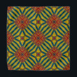 Bandana Turquoise jaune et rouge Abstrait imprimé ethnique<br><div class="desc">Cette impression géométrique colorée et tendance d'inspiration tribale apportera une touche élégante et authentique à votre tenue.</div>