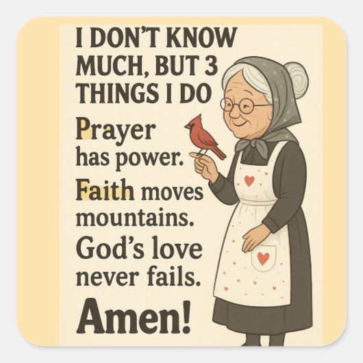 Bandana Vierkante Sticker (Voorkant)