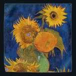 Bandana Vincent van Gogh - Vase avec cinq tournesols<br><div class="desc">Vase avec cinq tournesols - Vincent van Gogh,  Huile sur toile,  août 1888</div>