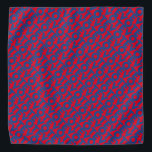 Bandana Voter rouge et bleu typographie motif moderne<br><div class="desc">Votez typographie rouge et bleu motif patriotique élection politique moderne bandana / chien bandana. Motif de texte bleu sur arrière - plan de couleur modifiable rouge.</div>