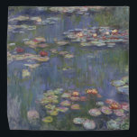 Bandana Water Lilies by Claude Monet<br><div class="desc">Claude Monet - Nappes D'Eau. Belle peinture florale aux belles couleurs de Claude Monet. Cadeaux imprimés de haute qualité,  estampes,  pochettes de téléphone et de nombreux autres grands cadeaux.</div>