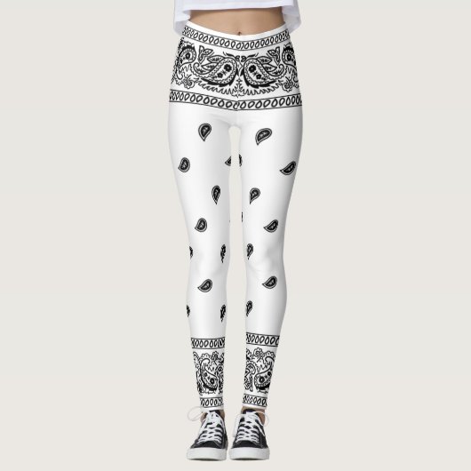 Bandana White Leggings (Devant)