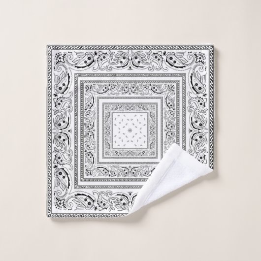 Bandanarama blanc (Gant de toilette)