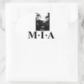 bandanna meisje ovale sticker (Tas)