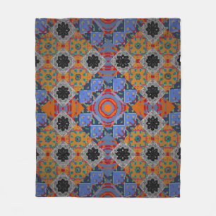 Bandanna shawl, ontwerp van tablecloth fabric, zij fleece deken