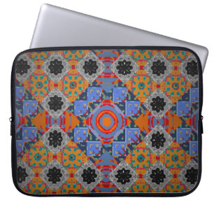 Bandanna shawl, ontwerp van tablecloth fabric, zij laptop sleeve