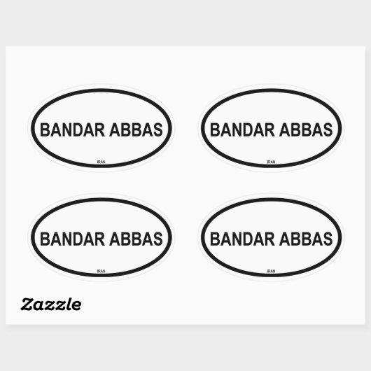 BANDAR ABBAS OVALE STICKER (Vel)
