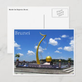 Bandar memorial briefkaart (Voorkant / Achterkant)