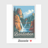 Bandarban Bangladesh Travel Art Vintage Sticker (Vel)