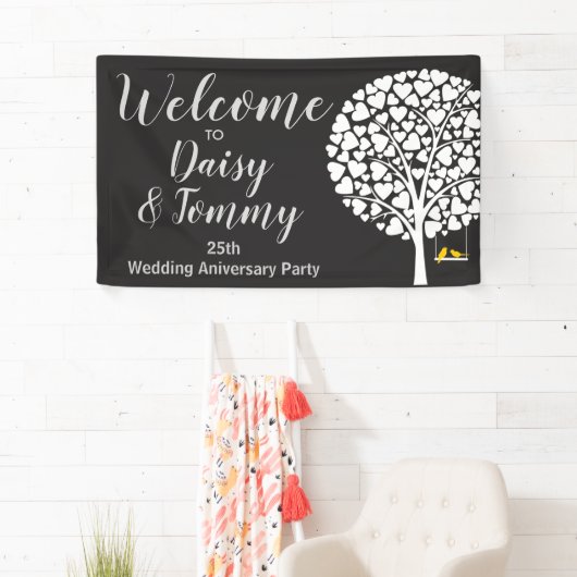 Bandbanner van Jubileum voor bruiloft Spandoek (Insitu)