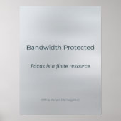 BANDBREEDTE BESCHERMD POSTER (Voorkant)