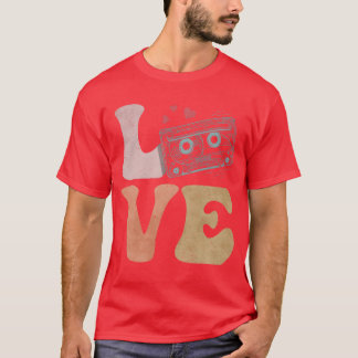 Bandcassette LOVE vriend T-shirt