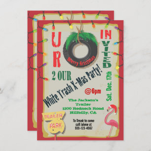 Bande-annonce blanche Invitations de Noël