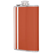 Bande blanche et flacon orange (Gauche)