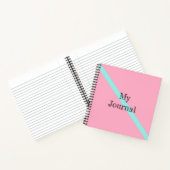 Bande bleue de mon journal sur rose (Intérieur)