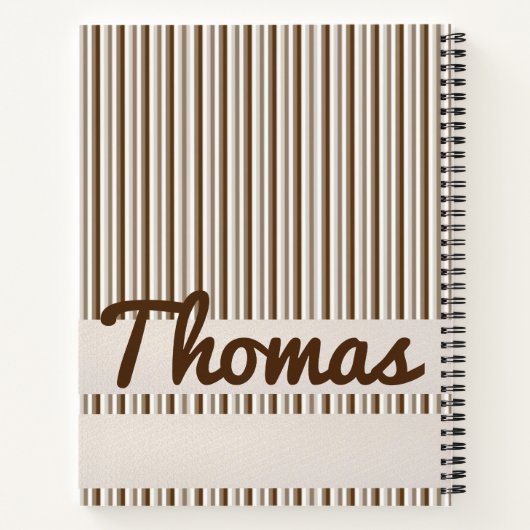 Bande Brown Carnet spirale (Dos)