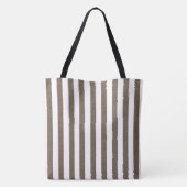 Bande Brown et blanche sac fourre-tout (Dos)