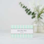 Bande carte de visite Aqua Stripe (Debout devant)